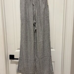a new day Monochrome Striped Wide Leg Pants